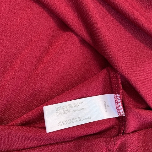 A Love Story Women’s Burgundy Ruffle Sleeve Blouse Size 2X - Picture 6 of 17